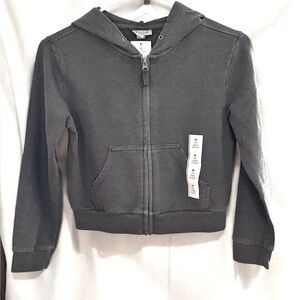 Cat & Jack Kids Gray Fullzip Hooded Sweatshirt - Size Medium (8) - New With Tags